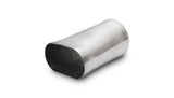 Vibrant 3in oval (Nominal) x 3in Round Transiton adapter T304 SS 6in long