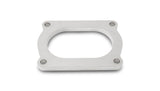 Vibrant T304 SS 4 Bolt Flange for 3in O.D. Oval tubing
