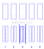 King 07-09 Mazdaspeed 3 L3-VDT MZR DISI (t) Duratec High Performance Main Bearing Set - Size STD