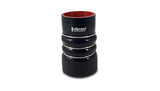 Vibrant 4 Ply Aramid Hump Hose w/3 SS Rings 4in ID x 8in Length - Black