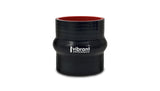 Vibrant 4 Ply Reinforced Silicone Hump Hose Connector - 4in I.D. x 3in long (BLACK)