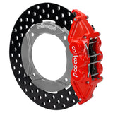 Wilwood 2019 Polaris Turbo UTV6 Rear Kit 11.25in Drilled - Red