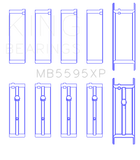 King Engine Bearings Nissan KA-24DE (Size 0.50 Oversized) Performance Main Bearing Set