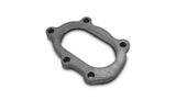 Vibrant GT25R / GT28R Discharge Flange with Oval Outlet (5 Bolt) Mild Steel 1/2in Thick