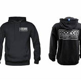 Sparco Sweatshirt Hooded Heritage Blk Me