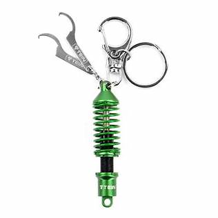 Tein Damper Keychain - Green/Black
