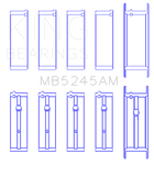 King 91-04 Nissan 146CI/2.4L KA24DE L4 / 89-97 146CI/2.4L KA24E L4  (Size +0.5) Main Bearing Set