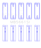 King Audi / Volkswagen ADZ/AWT/APK 1.6/1.8/2.0L Crankshaft Main Bearing Set (Set of 5) (Size +0.5)