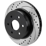 Wilwood Rotor-2.22in Offset-SRP-BLK-Drill-LH - 6 Lug