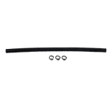 Deatschwerks Convoluted Tubing 300mm Length x 10mm ID Side 1 x 10mm ID Side 2 - Black